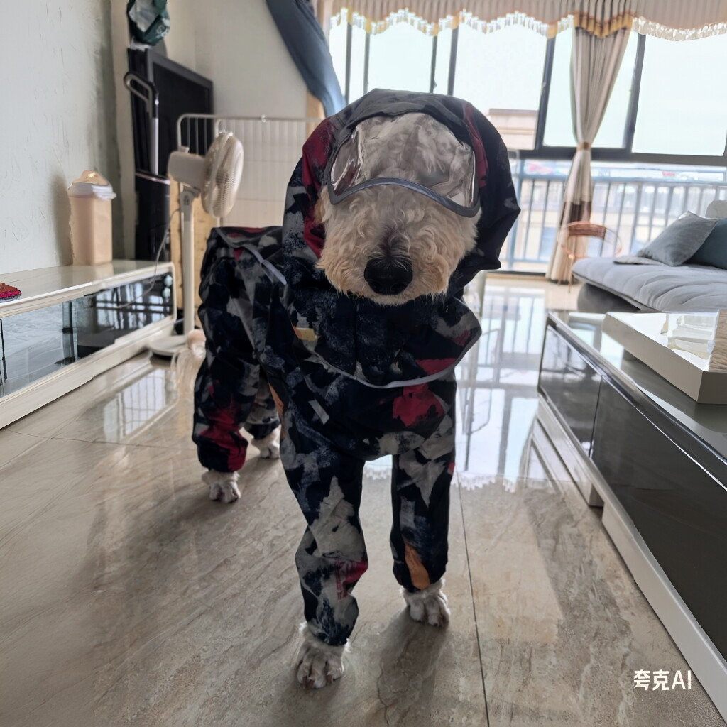 巨贵犬牛津防水全包狗雨衣冲锋衣