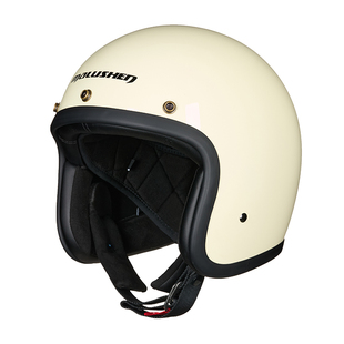 malushen马鲁申摩托车头盔复古半盔男巡航半盔女夏季四分之三盔R1