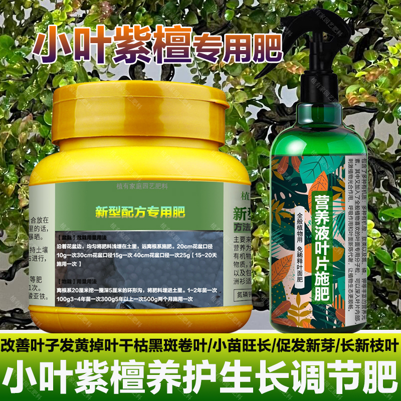 小叶紫檀专用肥料盆栽盆景树苗紫檀树黑骨茶树土壤营养液叶面肥料