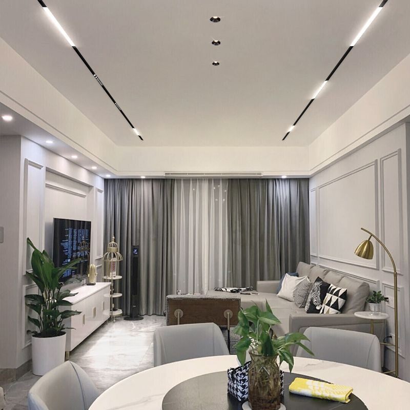 预埋款磁吸轨道加厚轨道无主灯