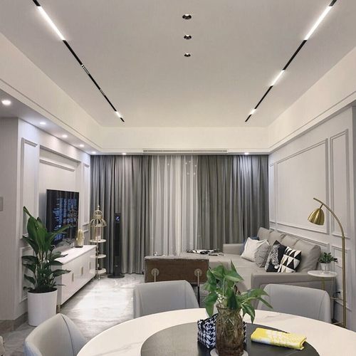 预埋款磁吸轨道加厚轨道无主灯