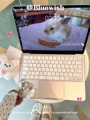 Bluewish波点兔兔苹果电脑键盘膜Macbookpro防水neo防污air1314