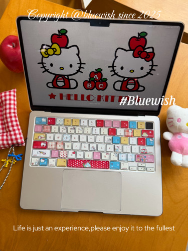 Bluewish《kitty猫》苹果电脑键盘膜Macbookpro防水防污air1314