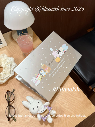 Bluewish《玩偶家族》matebook14ins感进口pc亮面透明硬壳2025新款防磕刮花适用于华为笔记本d16电脑保护壳