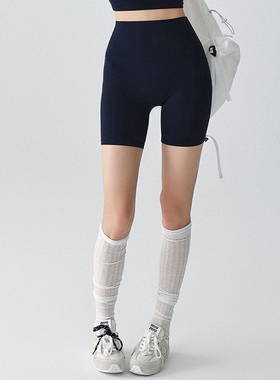 运动短裤女紧身跑步速干瑜伽上衣透气普拉提训练服健身房短袖套装