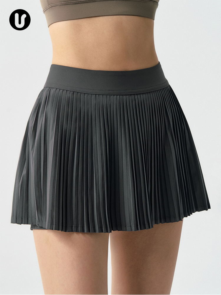 Sports Short Skirt for Women, Quick-Drying Yoga, Running, Pilates Training, Fitness Suit, Badminton, Tennis, Pleated Skirt Suit