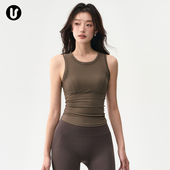 瑜伽服背心女带胸垫防震跑步运动内衣网球羽毛球训练健身文胸上衣