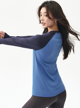 瑜伽服女2025宽松速干跑步网羽毛球运动长袖上衣长裤套装健身T恤