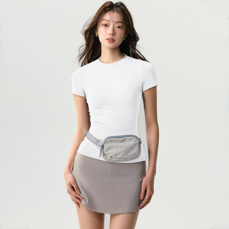 天鹅白短袖+月岩灰短裙 【套装立减10元】 天鹅白短袖+月岩灰短裙 【套装立减10元】