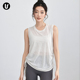 网纱速干短袖 瑜伽服运动背心女宽松瑜伽罩衫 夏季 跑步健身训练上衣