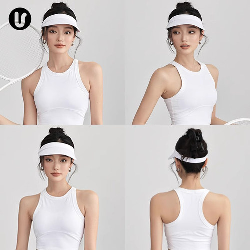 运动防晒帽女夏季瑜伽网球空顶帽
