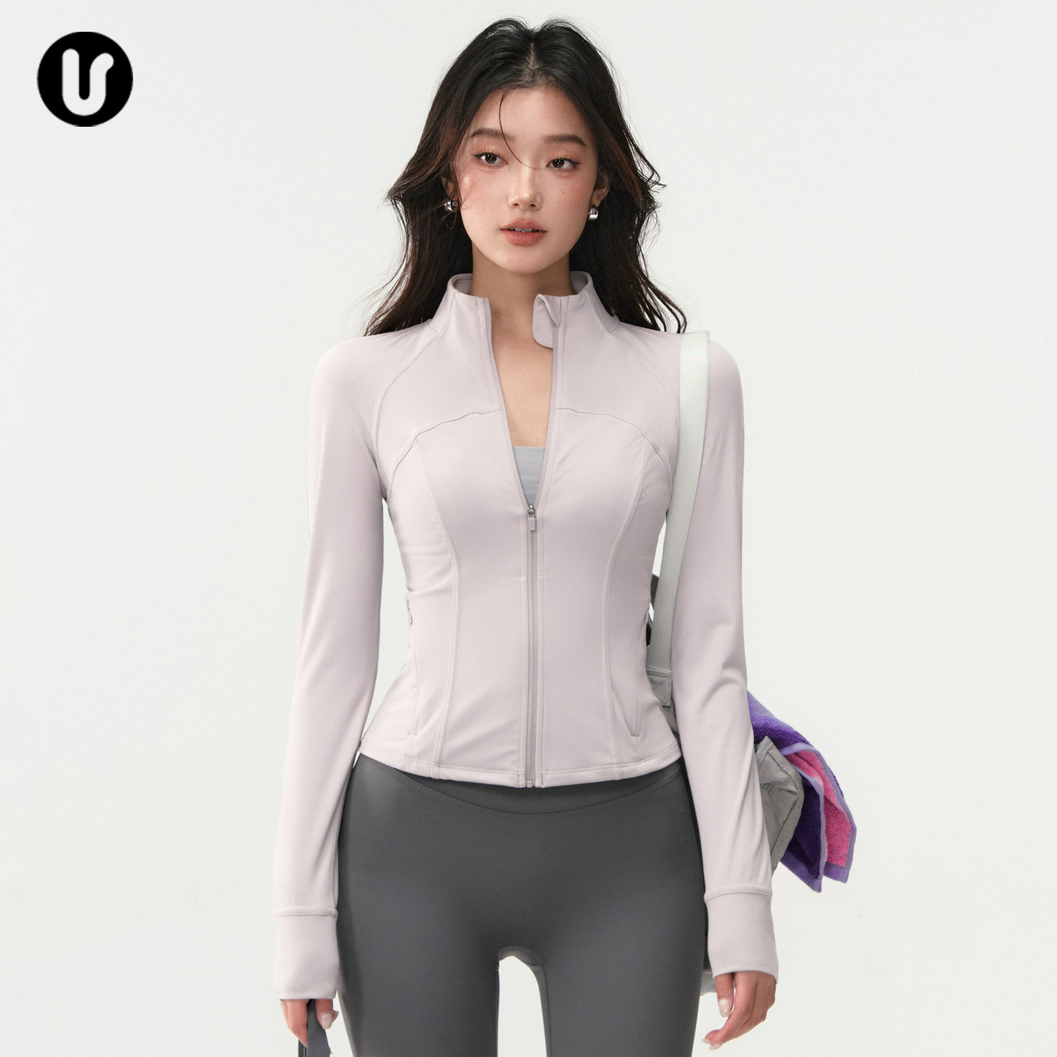 修身运动外套女秋冬户外骑行跑步瑜伽服上衣外穿训练长袖健身夹克,运动服/休闲服装,运动茄克/外套,淘宝优惠券,粉丝福利购,淘宝优惠卷