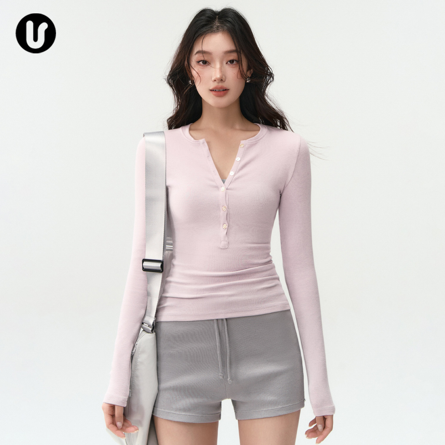 瑜伽服上衣女新款紧身纽扣亨利衫训练运动长袖跑步普拉提健身T恤,运动/瑜伽/健身/球迷用品,瑜伽t恤,淘宝优惠券,粉丝福利购,淘宝优惠卷