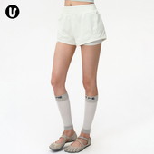 网 裤 运动短裤 女士速干跑步瑜伽服普拉提训练健身羽毛球上衣套装