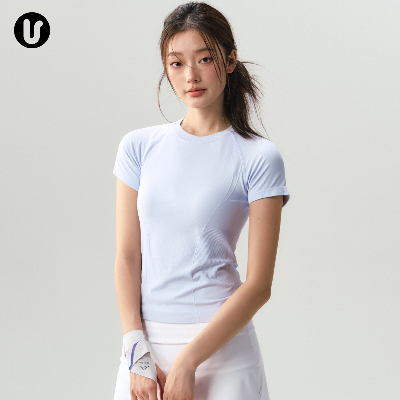 Umeko运动短袖女速干瑜伽服上衣