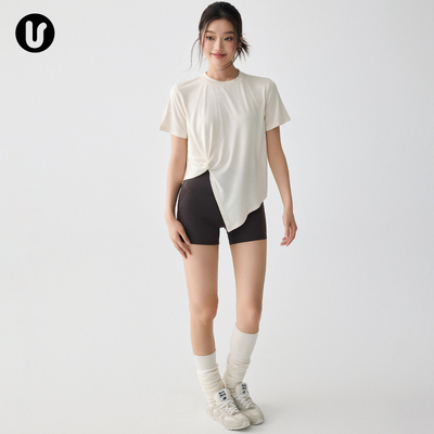 Umeko运动短袖女宽松速干健身t恤