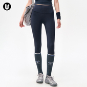 健身普拉提训练服提臀运动长裤 瑜伽裤 女秋冬外穿跑步紧身鲨鱼裤 子