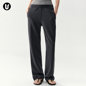 瑜伽裤 子 休闲阔腿健身裤 女秋冬宽松直筒运动裤 跑步普拉提训练长裤