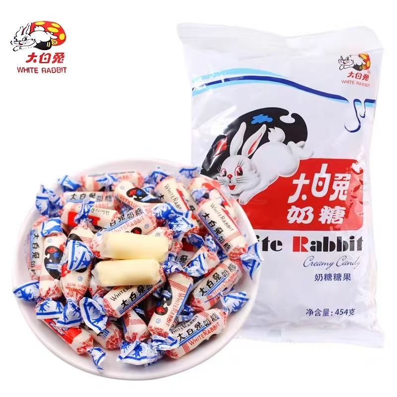 大白兔奶糖454g*3袋原味糖果送礼婚庆喜糖怀旧解馋休闲办公小零食