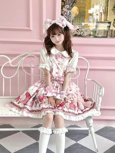 北极星lolita兔莓礼盒背带大全套
