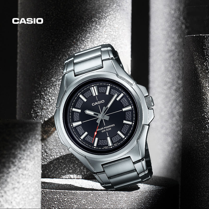 casio卡西欧旗舰店MTP-RS100D休闲商务考试专用手表男士官方正品
