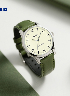 情人节礼物卡西欧旗舰店MTP-VT03防水休闲石英手表男官网官方正品