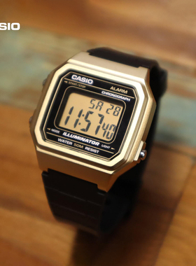 卡西欧旗舰店W-217HM学生复古时尚休闲电子手表男官网官方正品