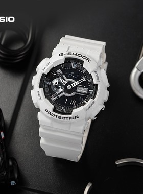 海外专供卡西欧旗舰店GA-110GW防水运动手表男士官方正品gshock