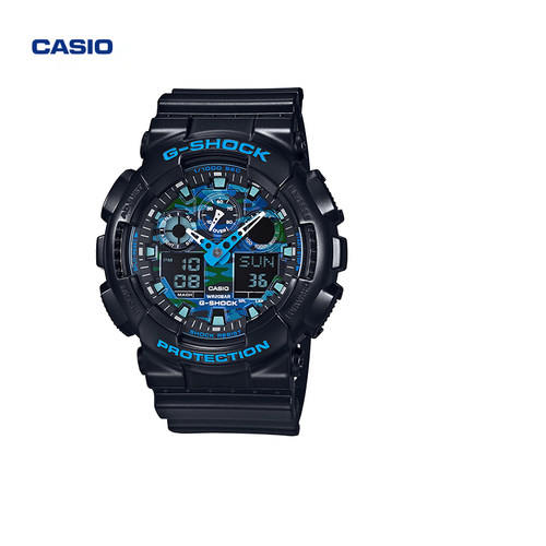 卡西欧海外旗舰店GA-100CB运动户外手表男士官网官方正品 G-SHOCK