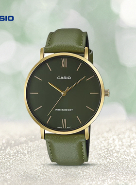 情人节礼物卡西欧旗舰店LTP-VT02BL石英男女款情侣表官方正品