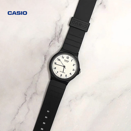 卡西欧旗舰店MQ-24学生儿童电子男女小黑表考试专用手表官方正品