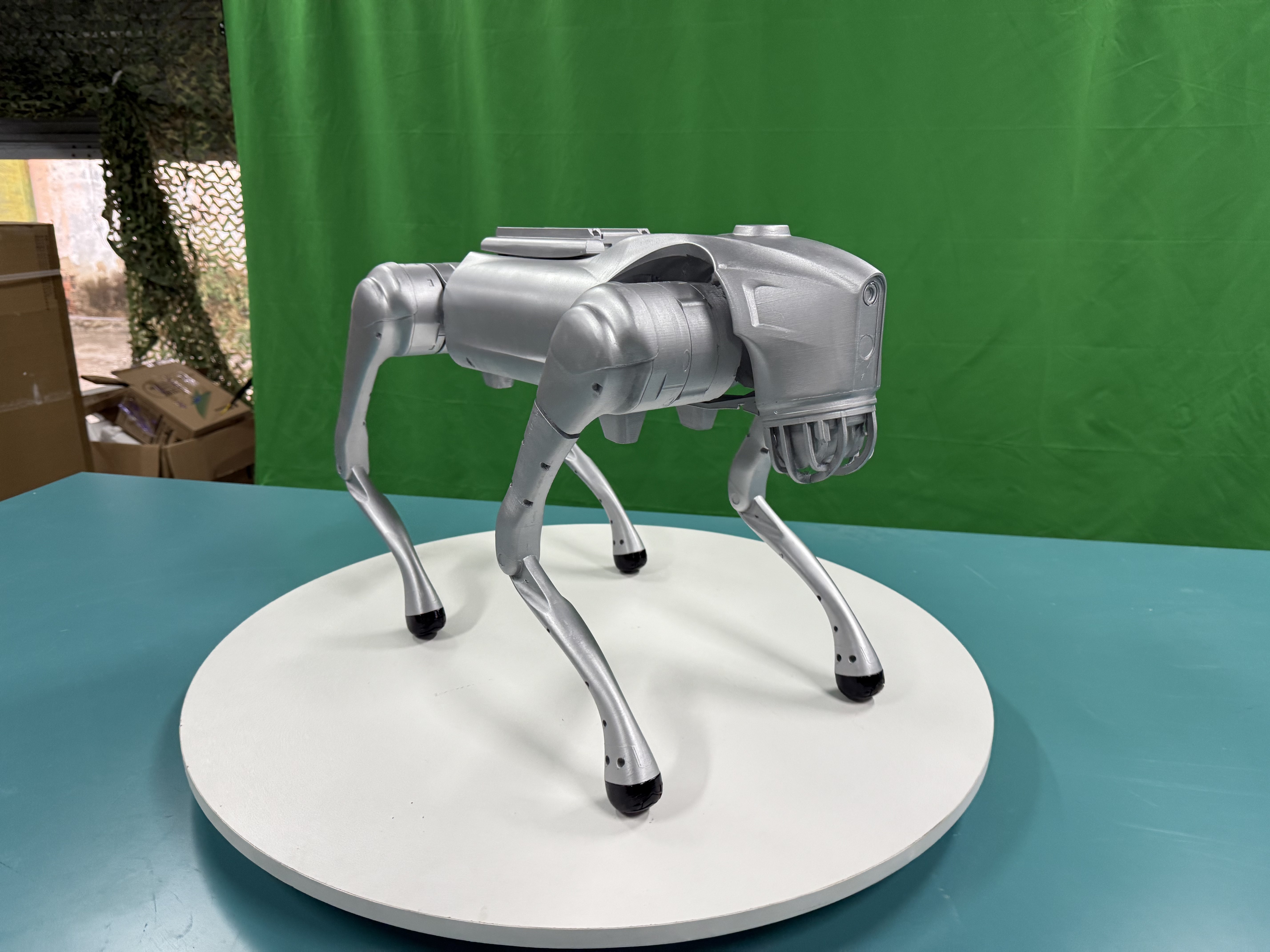 智能机器狗0.7米带底座静态摆放大型仿真比例模型展厅模型机器人