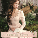 复古淑女风日常通勤高智感淡粉色连衣裙秋 法式 LaceMade 蔷薇日记