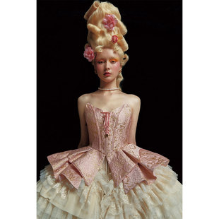 法式 LaceMade Campaign定制款 绝版 重工宫廷风胸衣展示 绝代佳人