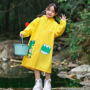 儿童卡通雨衣幼儿园男女孩童小学生防暴雨服宝宝防护透气柔软雨披