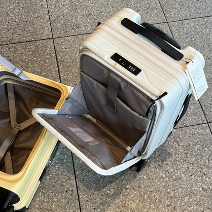 出口日本侧开盖行李箱女2025新款可扩展拉杆箱20寸万向轮旅行箱包
