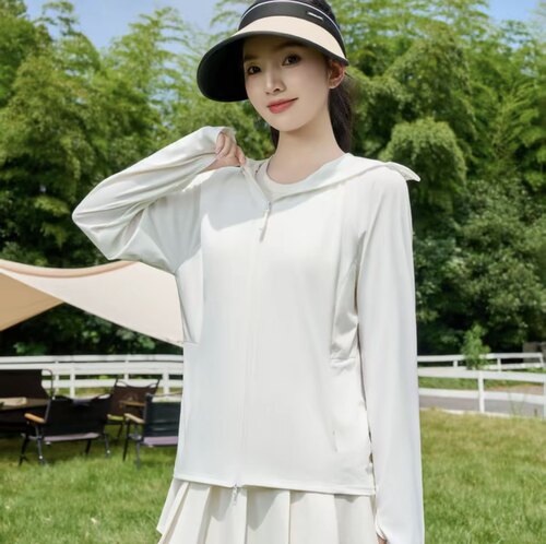 冰丝凉感连帽显瘦防晒服