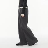 高级感百搭阔腿休闲长裤 裤 女 立体分割加厚垂感西装 INRM