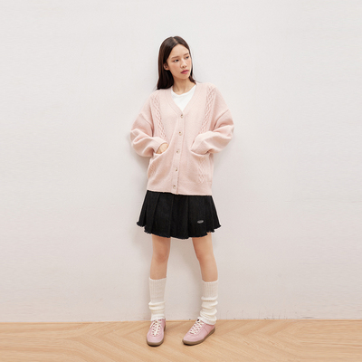 【INRM官方店】v领麻花开衫