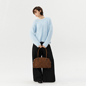 宽松休闲风圆领小球毛套头毛衣长袖 针织衫 2026春季 INRM 新款