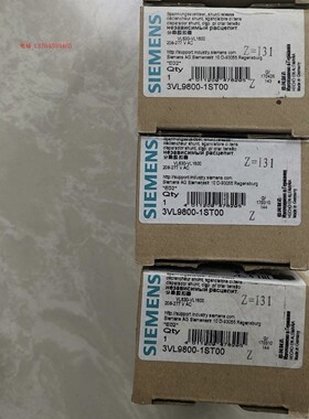 西门子VL630断路器分励脱扣器3VL9800-1ST00 1SC00 3UG4513-1BR20