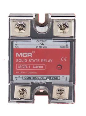 MGR-1A4880/SSR-80AA美格尔交流控交流固态继电器单相80a模块ACAC