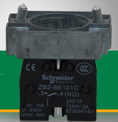 施耐德XB2系列按钮底座部件ZB2-BZ102C常闭 ZB2-BZ101C 常开 现货