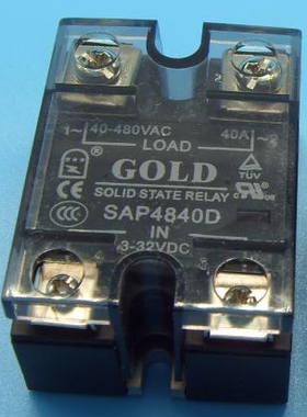 现货原装固特GOLD SAP4840D 单相固态继电器40A 直流控制交流模块