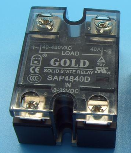 现货原装固特GOLD SAP4840D 单相固态继电器40A 直流控制交流模块