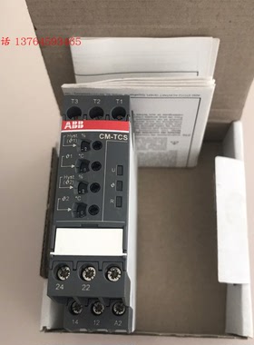 ABB原装正品PT100温度监视继电器 CM-TCS.13S, 24-240VAC/DC现货