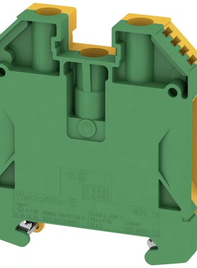 Weidmuller 魏德米勒接地端子黄绿端子排 WPE16 1010400000