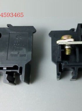 大电流栅栏黑色日式端子卡导轨式 JHY1-63A 上海有乐电气接线端子