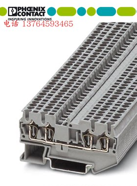 德国菲尼克斯 ST1.5-QUATTRO 双进双出四通端子排 3031186 弹簧式