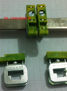 AK/BJT连接体端子AKG4平方绿黄色/蓝色/黑色3*10汇流排导线端子排